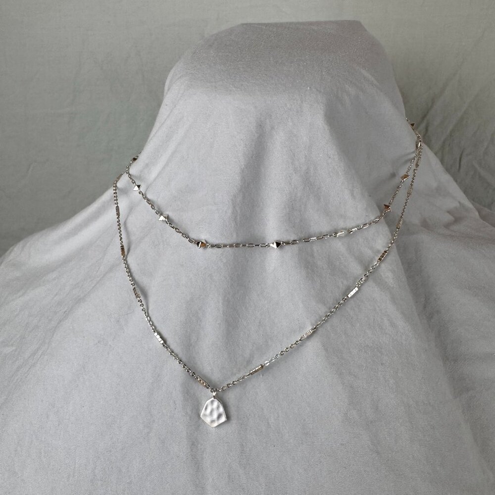 Kendra Scott Double Strand Silver Necklace